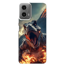Чехол с картинкой «Хищники» для Motorola MOTO G34 – Динозавр