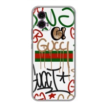 Бренднові Чохли для Motorola Moto G35 - (PREMIUMPrint) (Стиль GUUCI)