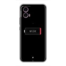 Чехлы для любимой на Моторола Мото Джі85 (VPrint) (Love battery)