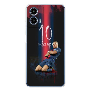 Чехол (TPU) с Футболистом на Motorola Moto G35 – MBAPPE 10