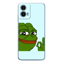 Чехлы с картинкой  Жаба Мем на Motorola Moto G35 (Жаба все ОК)