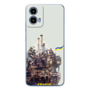 Чехлы на военную тематику для Motorola Moto G35 – Азовсталь