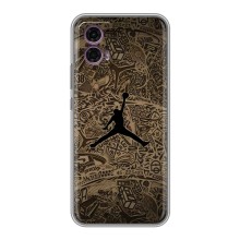 Чехлы для Motorola Moto G35 - с картинкой JORDAN (AlphaPrint) (Logo Jordan)