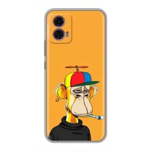 Чехлы с Обезьянами NFT для Motorola Moto G35 (AlphaPrint) (Скучающая Обезьяна NFT)