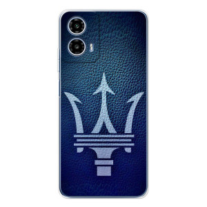 Чехлы с тематикой "Крутые машины" на Motorola Moto G35 (Лого Maserati)