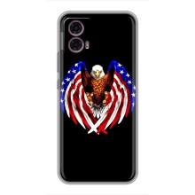 Чохол Прапор USA для Motorola Moto G35 (Крила США)