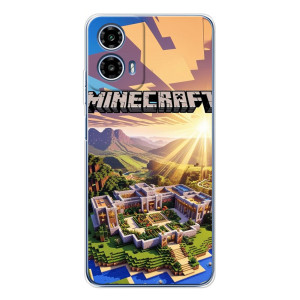 Чехол майнкрафт для Motorola Moto G35 – MINECRAFT