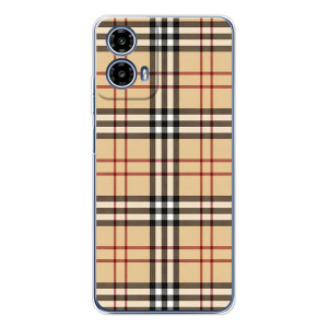 Чехол с Брендами одежды на Моторола Мото G35 – Burberry стиль