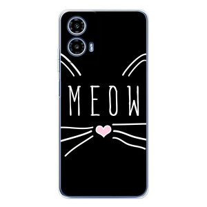 Бампер с изображением Котиков для Моторола Мото G35 – КОТИК MEOW