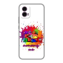 Чехол Амонг Ас для Motorola Moto G35 (AlphaPrint) (Яркий АмонгАс)