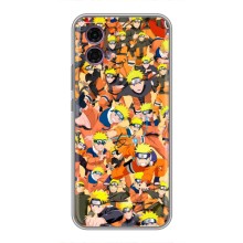 Чохли з принтом НАРУТО на Motorola Moto G35 (Коллаж Наруто)