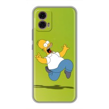 Чехол с Симпсонами для Motorola Moto G35 (VPrint) (Гомер Симпсон)
