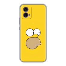 Чехол с Симпсонами для Motorola Moto G35 (VPrint) (Гомер)