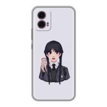 Чохли Венсдей на Motorola Moto G35 Уенсдей (AlphaPrint) (Венздей і Річ)