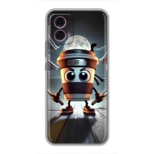 Чехол с мемом Тралалело тралала на Motorola Moto G35 (Капучино асасино)