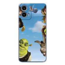 Печатный чехол с принтом Шрек для Motorola Moto G35