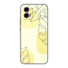 Силиконовый чехол с принтом в цветах на Motorola Moto G35