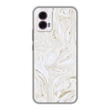 Мраморный чехол на Motorola Moto G35 (VPrint) – Белый мрамор