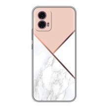 Мраморный чехол на Motorola Moto G35 (VPrint) – Тройной мрамор