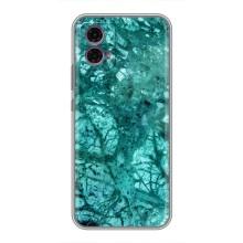 Мраморный чехол на Motorola Moto G35 (VPrint) – Зеленый мрамор