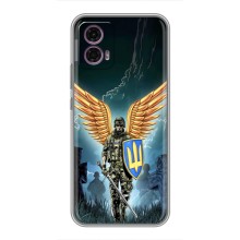 Патриотический Чехол для Motorola Moto G35 (ЗСУ з крильями)