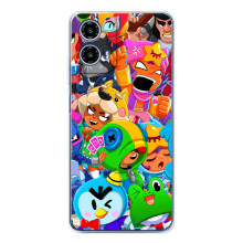 Силиконовый Чехол на Motorola Moto G35 с картинкой Brawl Stars – Brawl-Stars