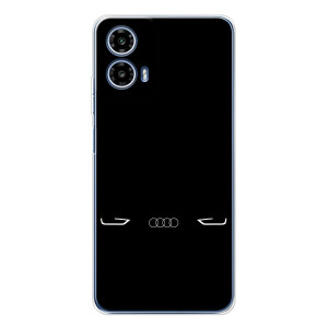Силиконовый бампер с картинкой машины на Motorola Moto G35 – Силует Audi
