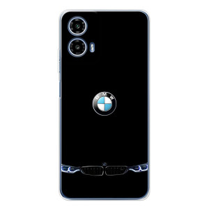 Силиконовый бампер с картинкой машины на Motorola Moto G35 – Черный BMW