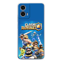 Силиконовый Чехол (атрибутика Клеш Роял) для Motorola Moto G35 (Клеш Король)