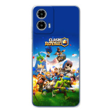 Силиконовый Чехол (атрибутика Клеш Роял) для Motorola Moto G35 (Клеш рояль)