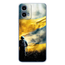 Силиконовый Чехол (атрибутика Клеш Роял) для Motorola Moto G35 (Война)