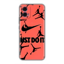 Силиконовый Чехол Nike Air Jordan на Моторола Мото G35 – Just Do It