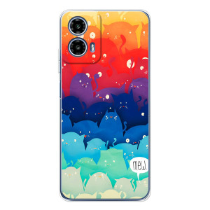 Силіконовий чохол з котиком для Motorola Moto G35 – Mew