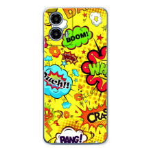 Яркие Чехлы с картинками для Motorola Moto G35 (Комиксы)