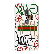 Брендновые Чехлы для Motorola MOTO G4 Play - (PREMIUMPrint) (Стиль GUUCI)