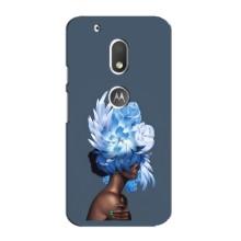 Чехлы (ART) Цветы на Motorola MOTO G4 Play (VPrint) (Цветы на голове)