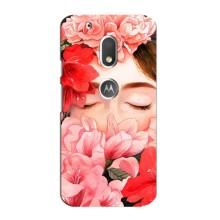 Чехлы (ART) Цветы на Motorola MOTO G4 Play (VPrint) (Глаза в цветах)
