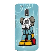 Чехлы для Motorola MOTO G4 Play - Bearbrick Louis Vuitton (PREMIUMPrint) (Плач Bearbrick)