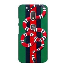 Чехлы ГУЧЧИ для Мото G4 Плей (AlphaPrint) (Gucci змия)