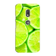 Чехлы с Фруктами для Motorola MOTO G4 Play (VPrint) (Лайм)