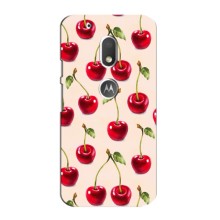 Чехлы с Фруктами для Motorola MOTO G4 Play (VPrint) (Вишня)