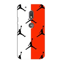 Чехлы для Motorola MOTO G4 Play - с картинкой JORDAN (AlphaPrint) (Лого Джордан)