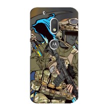 Чехлы с картинкой ЗСУ для Motorola MOTO G4 Play (AlphaPrint) (Воин ВСУ)