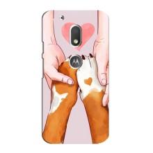 Чехлы с собаками для Motorola MOTO G4 Play (VPrint) (Любовь к собакам)