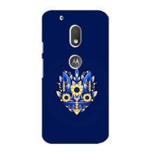 Чехлы для Motorola MOTO G4 Play  Укр. Символика (AlphaPrint) (Цветочный Герб)
