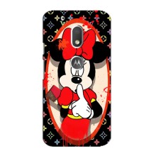 Чехол Disney Mouse Motorola MOTO G4 Play (PREMIUMPrint) (Минни Маус ЛВ)