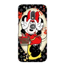 Чехол Disney Mouse Motorola MOTO G4 Play (PREMIUMPrint) (Минни peace)