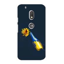 Чехол для Патриота Украины Motorola MOTO G4 Play - (AlphaPrint) (Коктейль молотова)