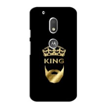 Чохол (Корона на чорному фоні) для Мото Джи 4 Плей – KING