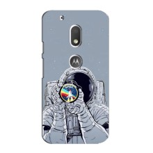 Чехол NASA для Motorola MOTO G4 Play (AlphaPrint) (Космонавт фото)